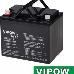 Baterie olověná 12V/33Ah VIPOW bezúdržbový akumulátor