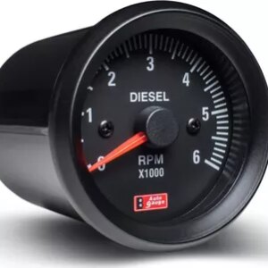 Autogauge Přídavný otáčkoměr pro dieselové motory s černým podkladem